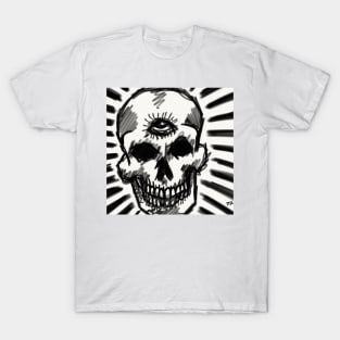 Skull Sketch (Memento Mori) T-Shirt